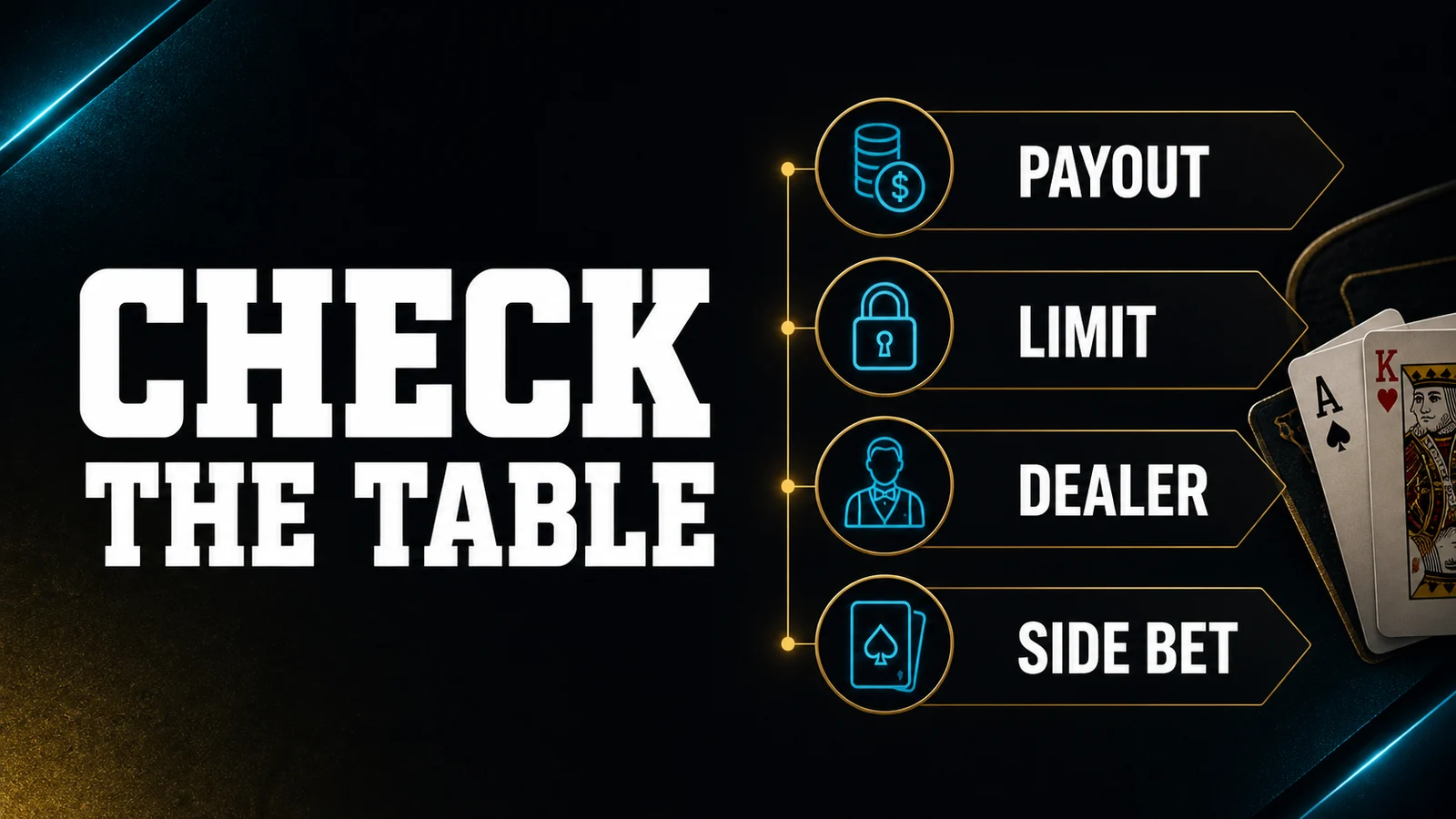 Blackjack Rules for Beginners: Hit, Stand, Split, and Double risk and terms illustration